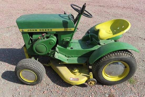 John Deere 110 Lawn Tractor Maintenance Guide & Parts List