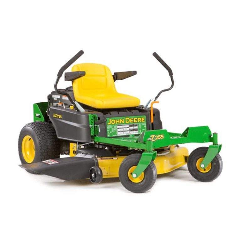 John Deere Z255 Zero Turn Mower Maintenance Guide & Parts List