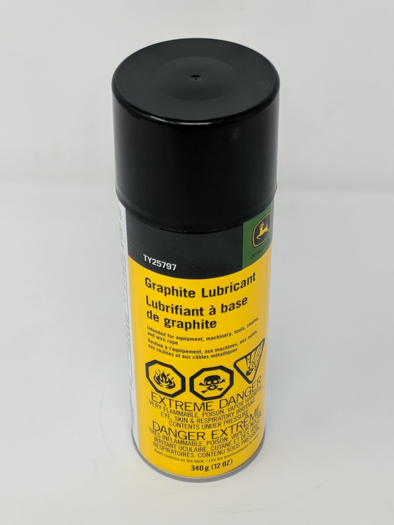John Deere TY25797 Graphite Lubricant Spray, 12 oz.