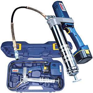 Lincoln Lubrication 12 Volt DC Cordless Grease Gun with Case Charger ...